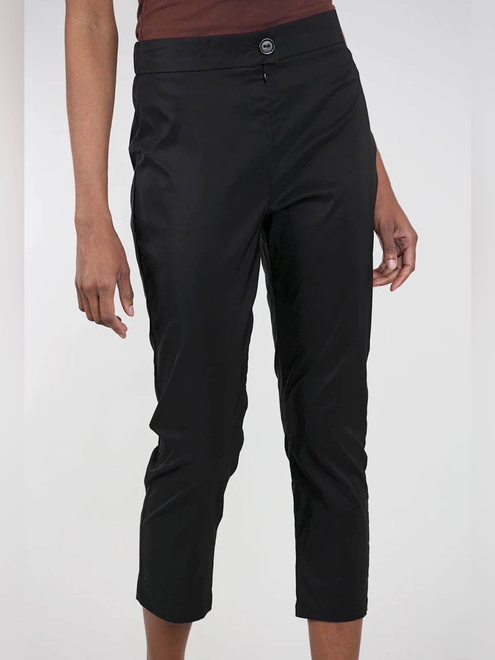 Cotélac Black Classic Slim Cropped Trouser